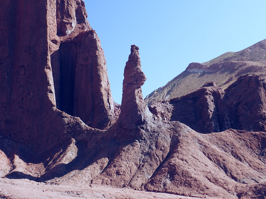 Valle del Arcoíris, Formación Tonel, formas erosivas.